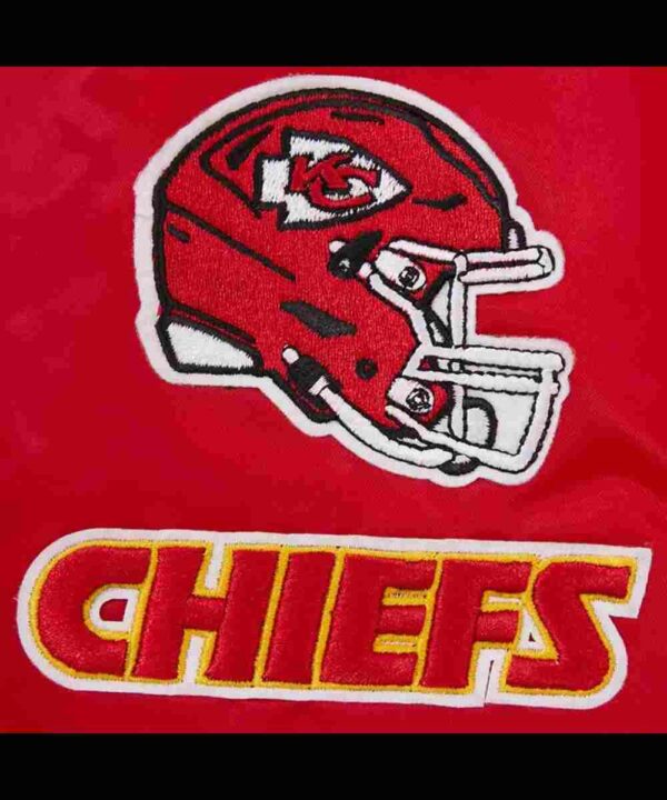 Classic Kansas City Chiefs Black Satin Jacket