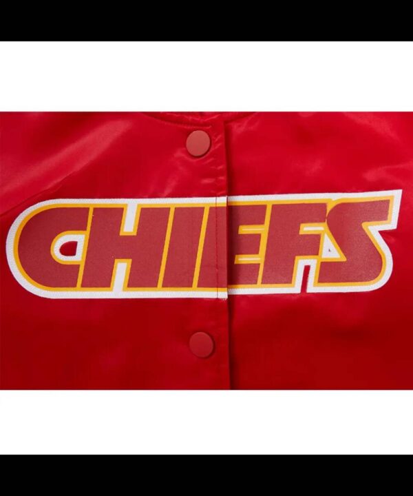 Classic Kansas City Chiefs Black Satin Jacket