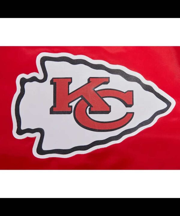 Classic Kansas City Chiefs Black Satin Jacket