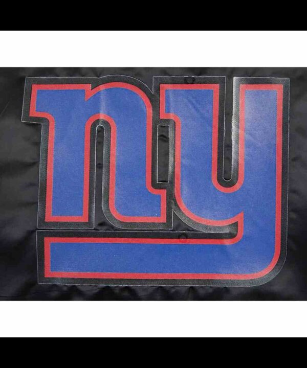 Classic New York Giants Black Satin Jacket