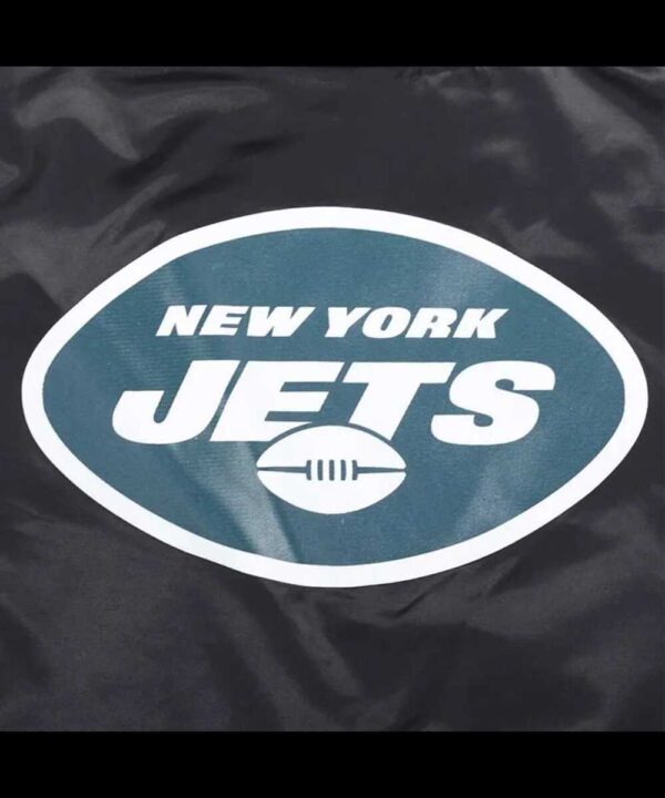 Classic New York Jets Black Satin Jacket