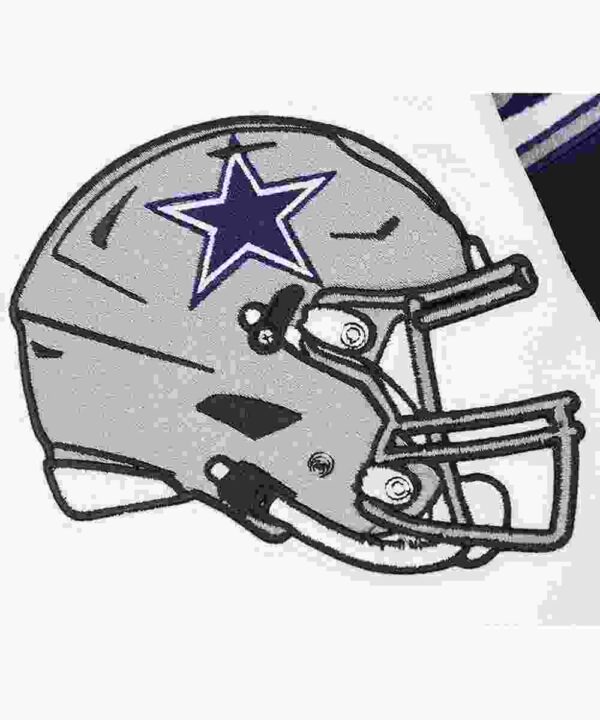 Dallas Cowboys Script Tail Classic Rib Varsity Jacket