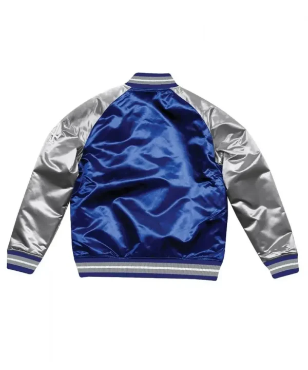 Los Angeles Dodger LA Dallas Blue and Grey Satin Jacket