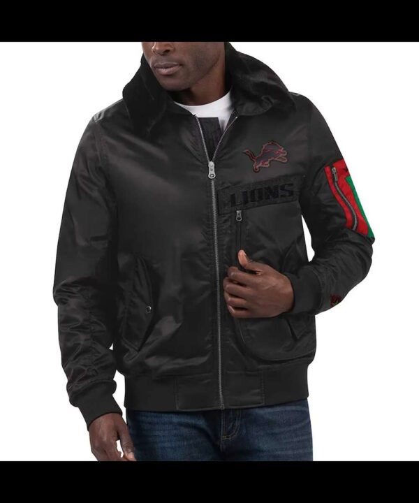 Detroit Lions TY Mopkins Black Jacket