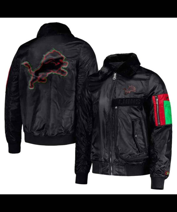Detroit Lions TY Mopkins Black Jacket