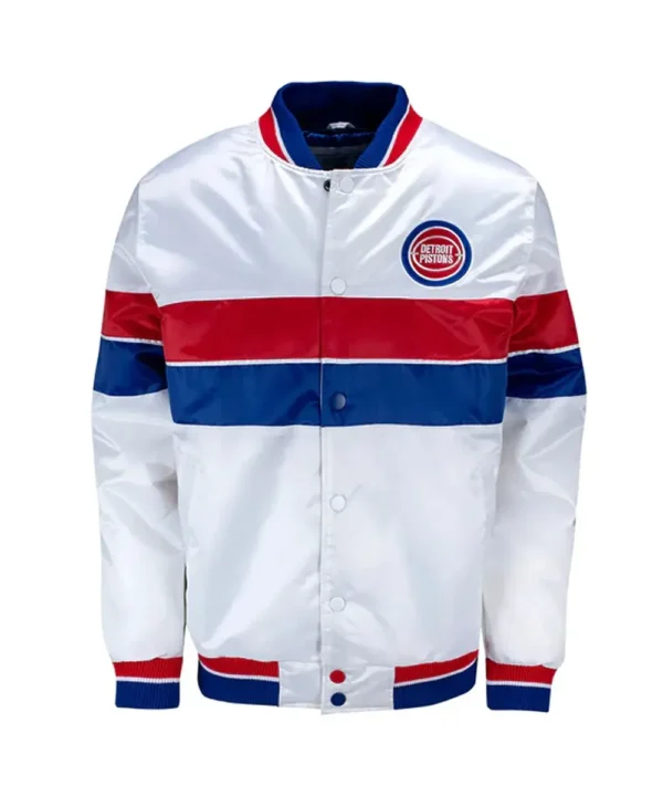 35th Anniversary Detroit Pistons White Jacket