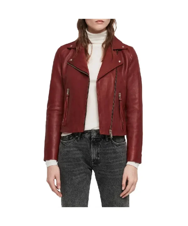 Arrow S07 Sea Shimooka Red Leather Jacket