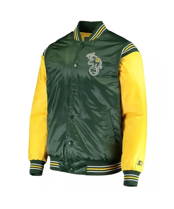 Oakland Athletics Enforce Varsity Satin Jacket
