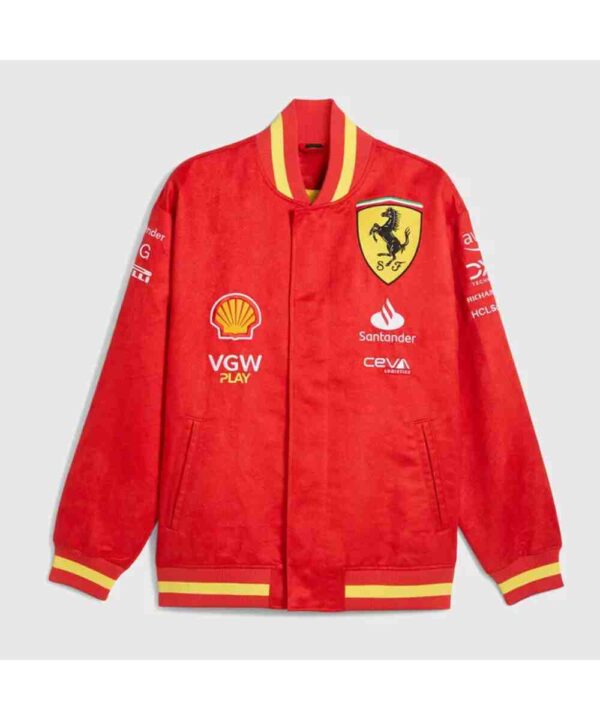 Scuderia Ferrari F1 2024 Team Varsity Jacket