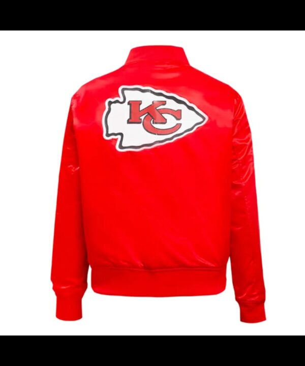 Classic Kansas City Chiefs Black Satin Jacket
