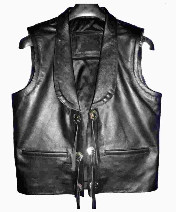 Lorne Greene Bonanza Leather Vest