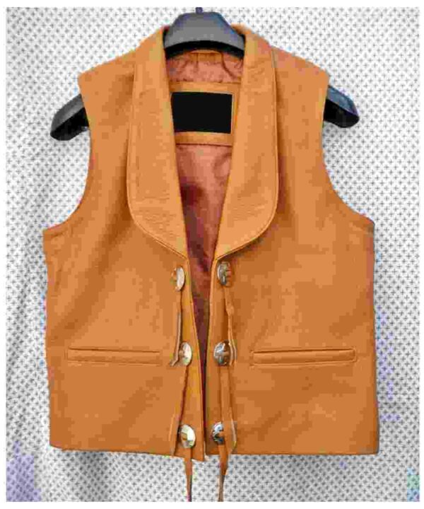 Lorne Greene Bonanza Leather Vest