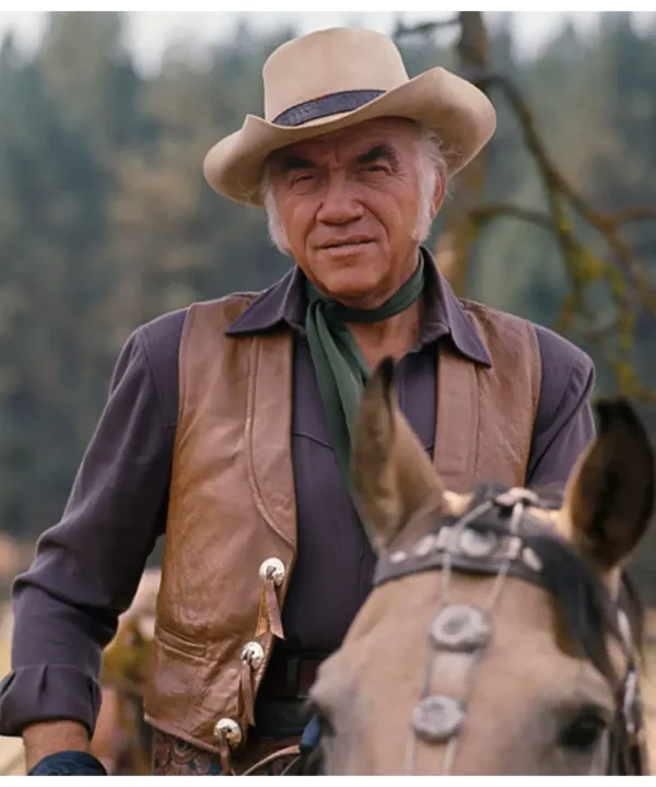 Lorne Greene Bonanza Leather Vest