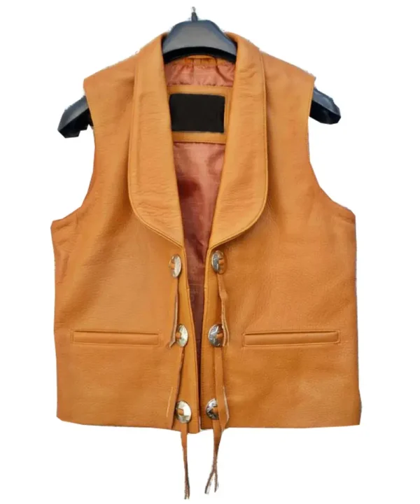 Lorne Greene Bonanza Leather Vest