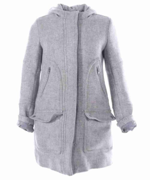 Ana De Armas Knives Out Wool Coat