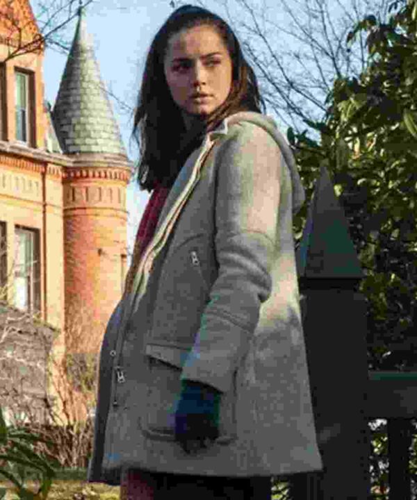 Ana De Armas Knives Out Wool Coat