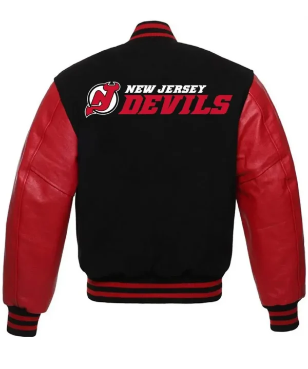 New Jersey Devils Red and Black Jacket