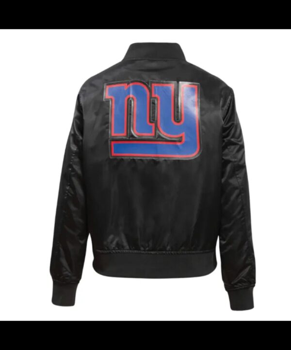 Classic New York Giants Black Satin Jacket