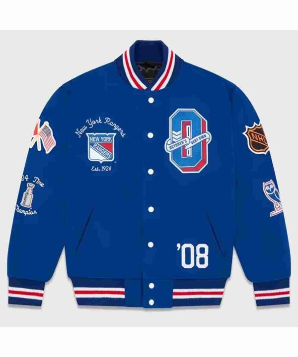 OVO New York Rangers Varsity Jacket