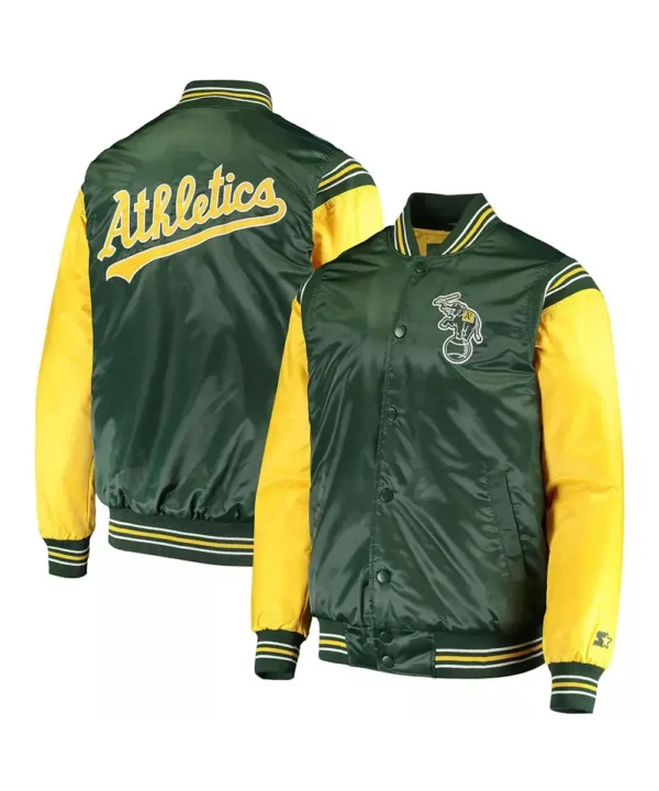 Oakland Athletics Enforce Varsity Satin Jacket