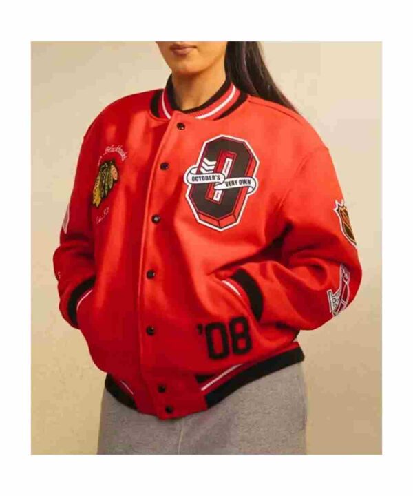 OVO Chicago Blackhawks Varsity Jacket