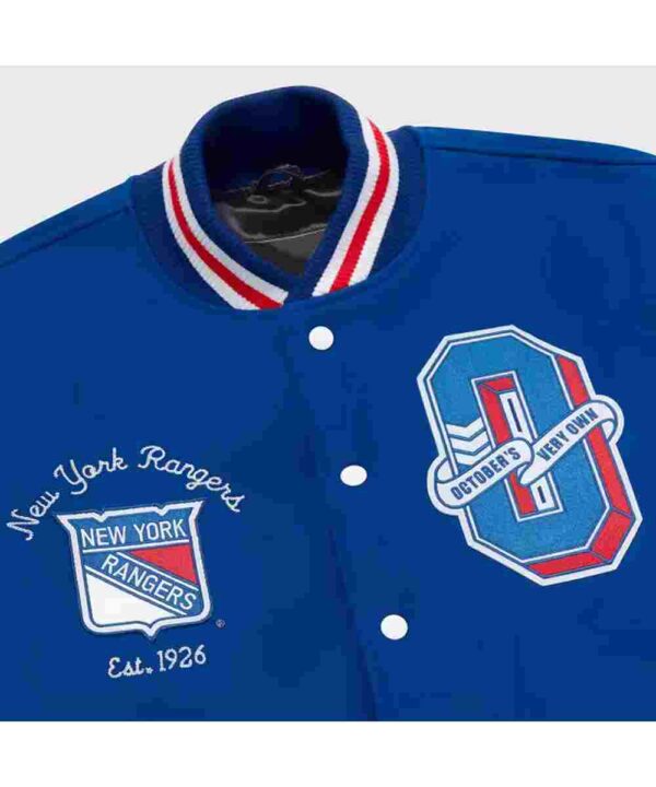 OVO New York Rangers Varsity Jacket