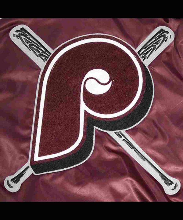 Philadelphia Phillies Retro Mashup Classic Rib Satin Jacket