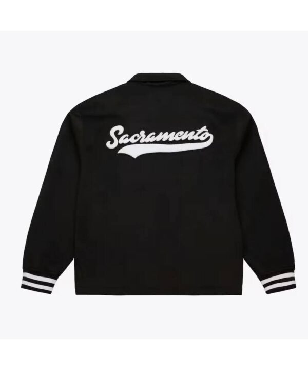 Sacramento Kings Oversweep Black Varsity Wool Jacket