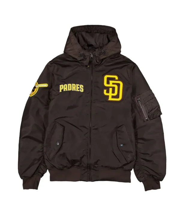 San Diego Padres Historic L-2B Hooded Bomber Jacket