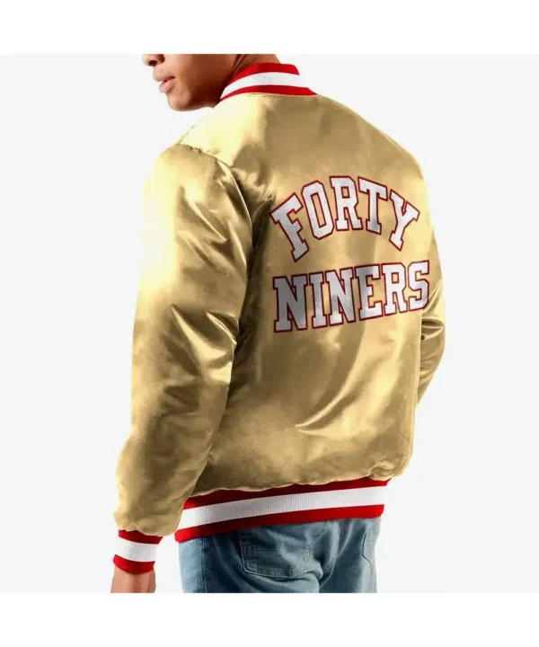 San Francisco 49ers Ace Gold Satin Jacket