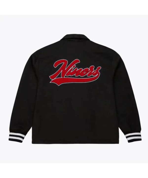 San Francisco 49ers Oversweep Black Varsity Wool Jacket