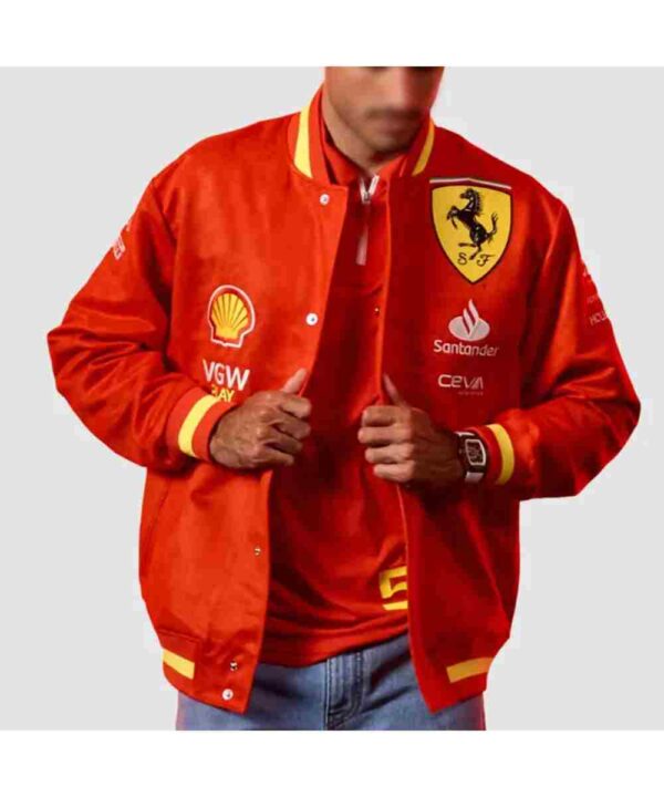 Scuderia Ferrari F1 2024 Team Varsity Jacket