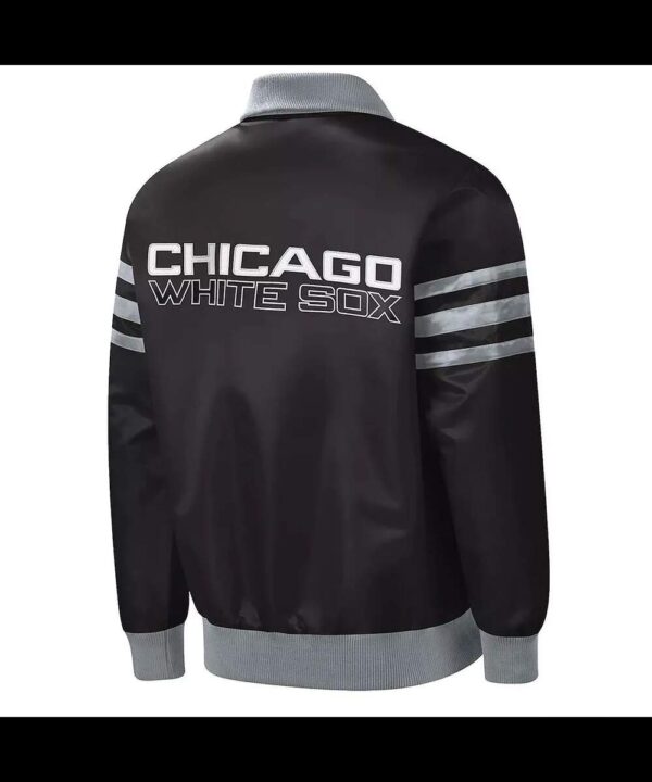 The Captain II Chicago White Sox Varsity Satin Black Jacket
