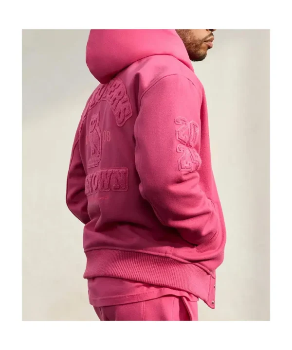 Valentine OVO Pink Varsity Jacket