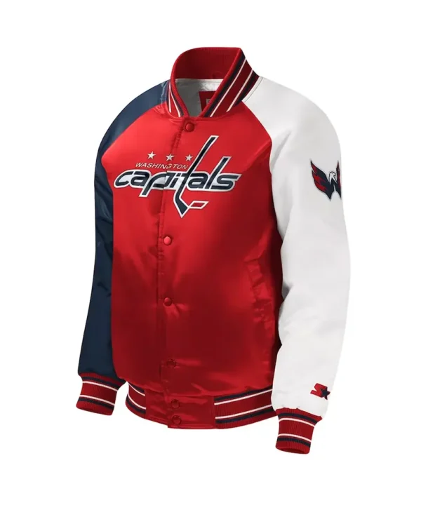 Washington Capitals Youth Varsity Satin Jacket