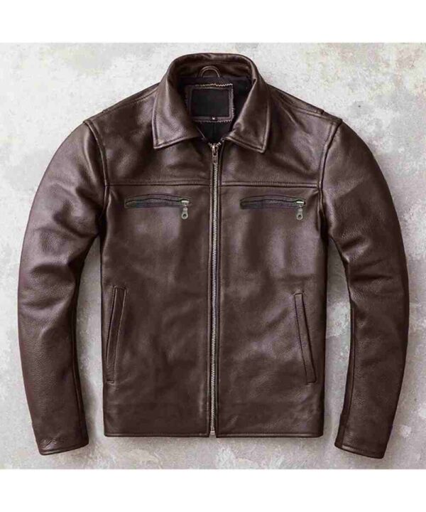 Ridley Adrian Dunbar Brown Leather Jacket