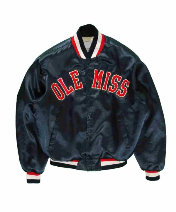 Ole Miss 90’s Navy Blue Bomber Jacket