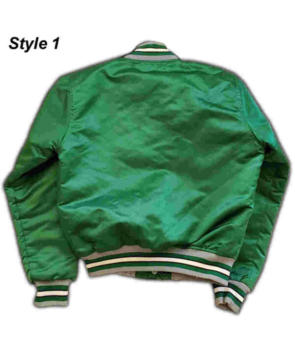 90’s Philadelphia Eagles Green Satin Bomber Jacket