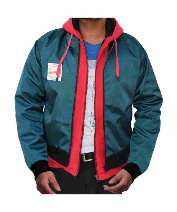 Into The Spider Verse Miles Morales Jacket with Red Hoodie
