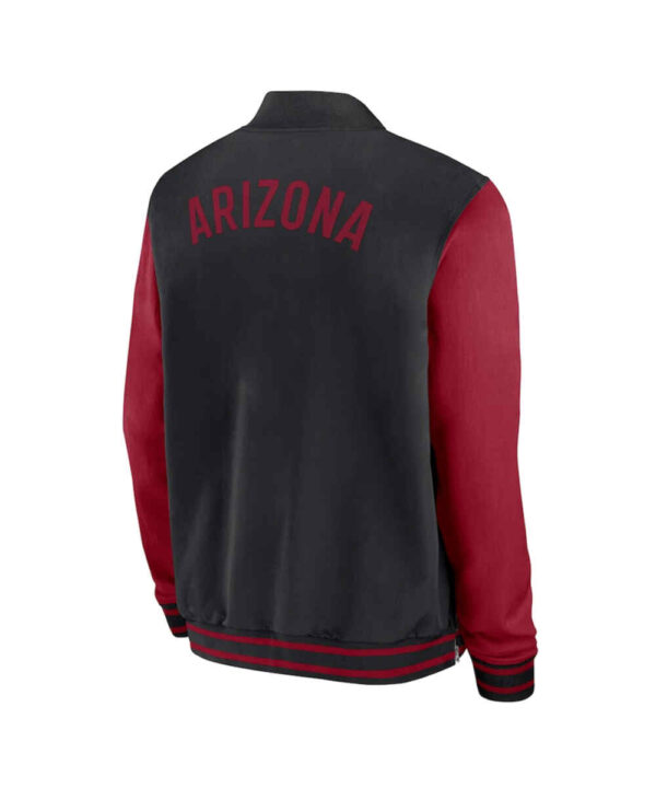 Arizona Diamondbacks Collection Dugout Black/Red Bomber Jacket