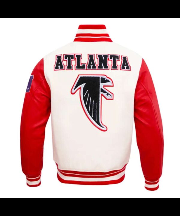 Retro Atlanta Falcons Classic Rib Varsity Jacket