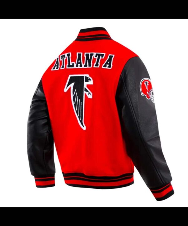 Retro Atlanta Falcons Classic Rib Varsity Jacket