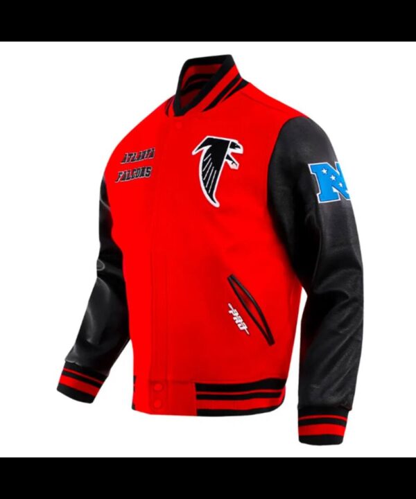 Retro Atlanta Falcons Classic Rib Varsity Jacket