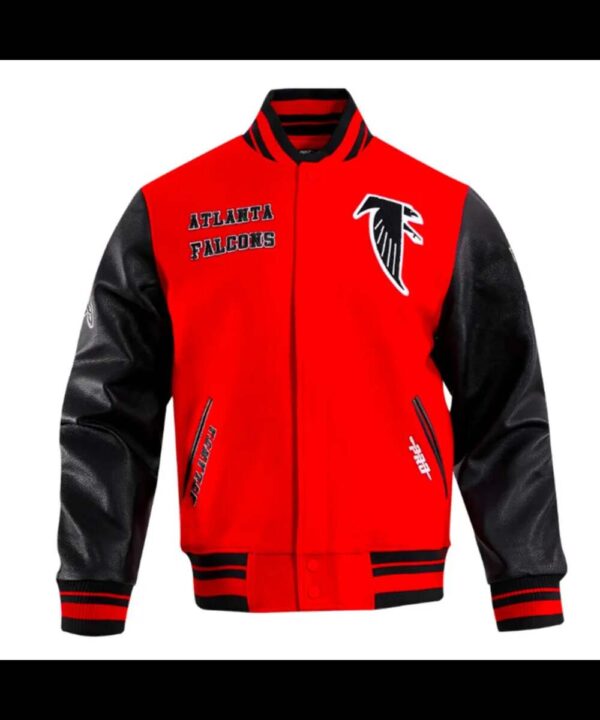 Retro Atlanta Falcons Classic Rib Varsity Jacket