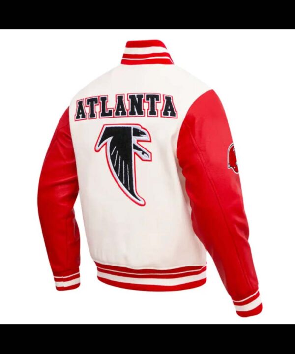 Retro Atlanta Falcons Classic Rib Varsity Jacket