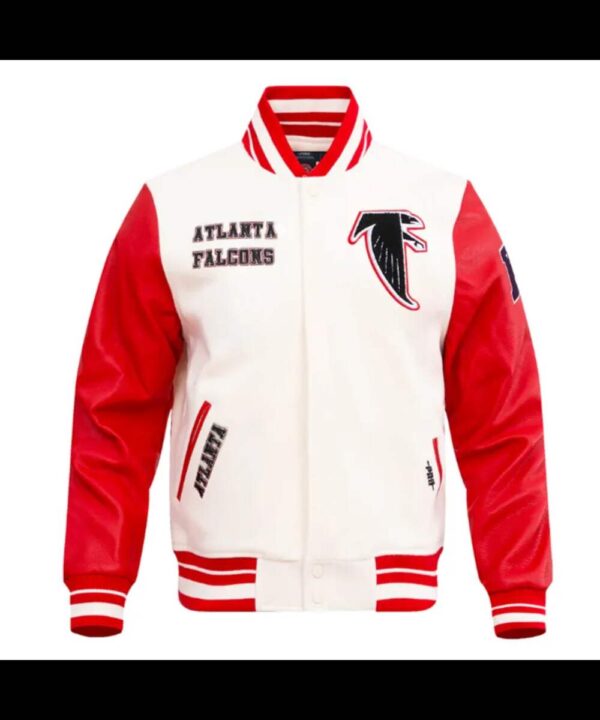 Retro Atlanta Falcons Classic Rib Varsity Jacket