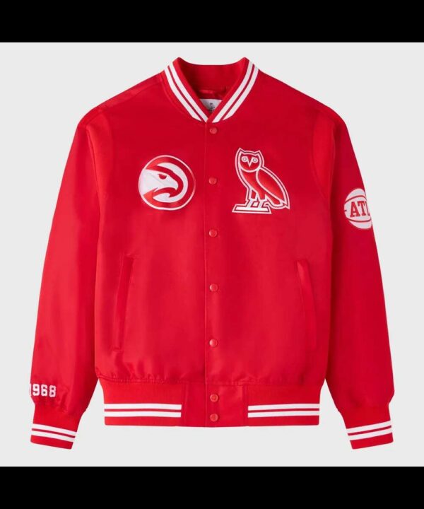 OVO Atlanta Hawks Red Jacket
