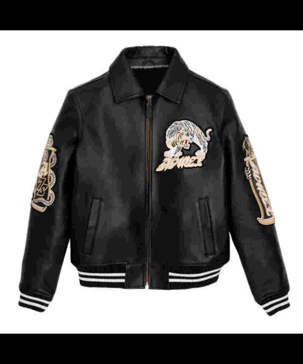Avirex Speed Tiger Leather Jacket