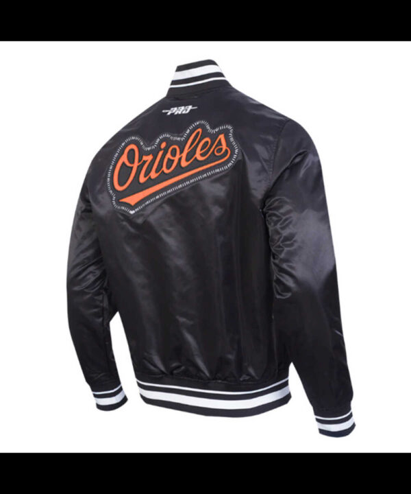 Baltimore Orioles Diy Pick Stitch Classic Rib Satin Jacket
