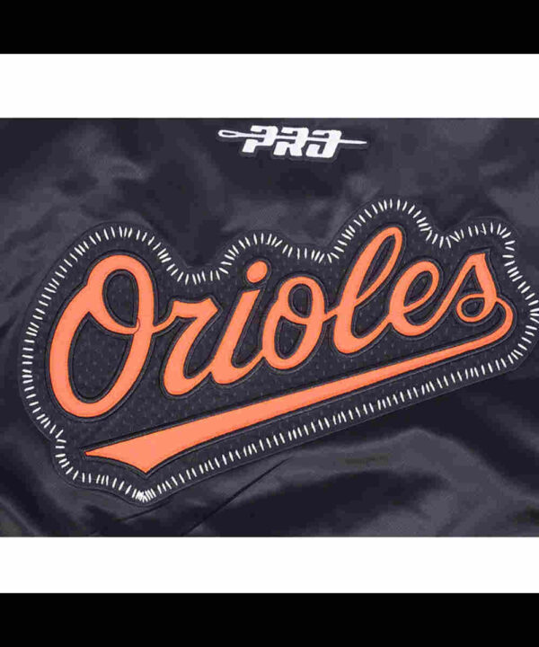 Baltimore Orioles Diy Pick Stitch Classic Rib Satin Jacket